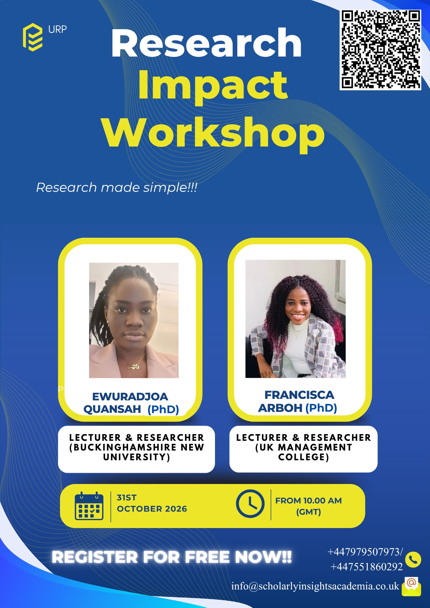 Research Impact Workshop 2026